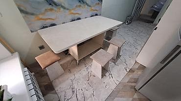 Кухонный стол и стул, цвет - Бежевый — 3