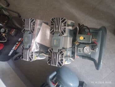 мойка высокого давления на основе компрессора: Компрессор мощность 1.6x2квт размер бака 60л давления 8бар скорость — 3