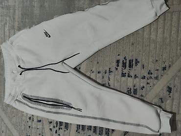 кийимлар: Эркектердин шымы, S, Nike, Колдонулган, түсү - Ак, Акысыз жеткирүү — 1