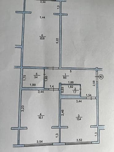 2 комнаты, 68 м² — 4