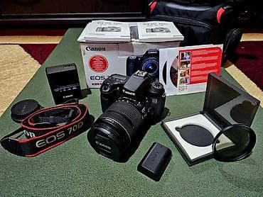 Техника жана электроника: Фотоаппарат Canon EOS 70D с комплектом аксессуаров Состав набора: - — 1