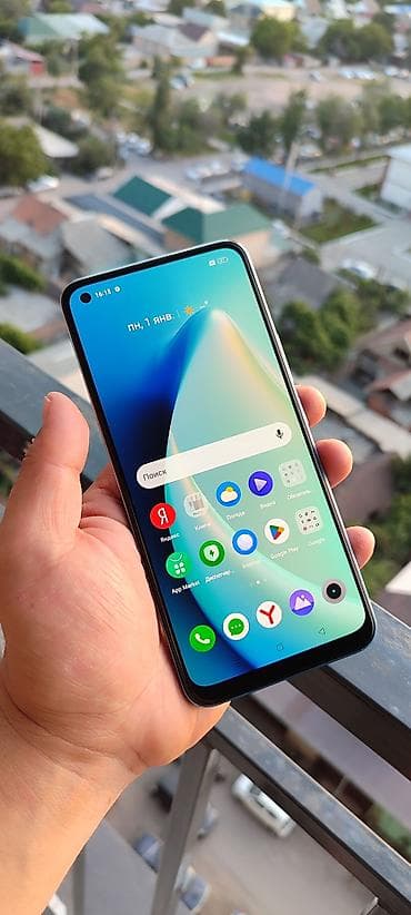 amazon fire: Realme 8 Pro, Б/у, 128 ГБ, цвет - Синий, 2 SIM — 2