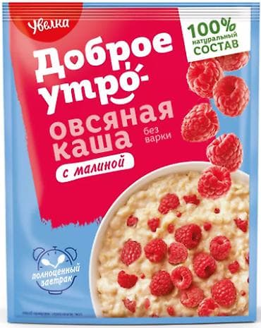 Мёд: Каша овсяная быстрого приготовления Состав: овсяные хлопья; сахар; — 3
