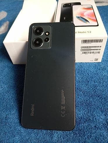 sim: Redmi, Redmi Note 12, Б/у, 128 ГБ, цвет - Черный, 2 SIM — 4