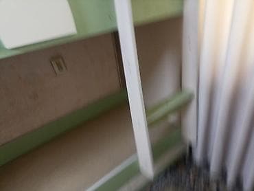лофт мебели: Двухъярусная детская кровать, Б/у, ЛДСП, цвет - Зеленый — 4