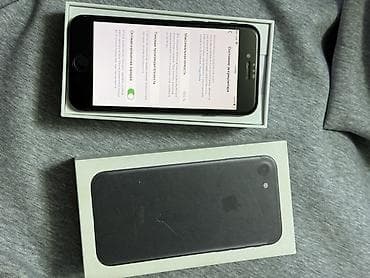 mi home: IPhone 7, 32 ГБ, Черный, Коробка, 100 % — 2
