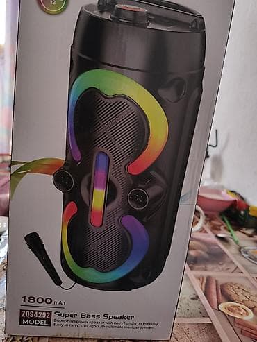 Аудиотехника: Портативная акустическая система ZQS4292 Super Bass Speaker - — 1