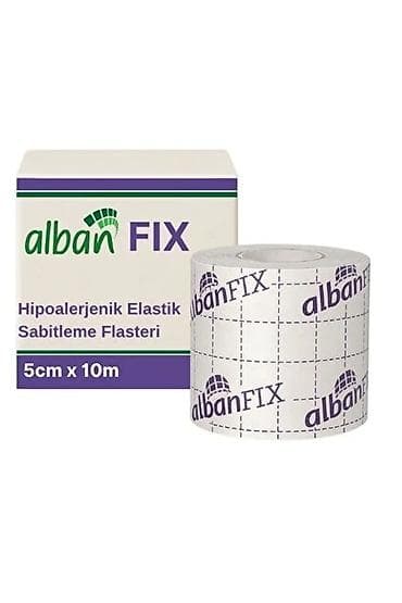 Бинты, повязки: Alban FIX — Гипоаллергенный эластичный пластырь в рулоне (5см х 5м) — 3