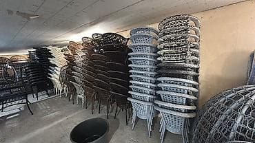 фонарик солнечный: Комплект садовой мебели, Стулья, Ротанг — 7