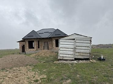 комната аламедин 1: Кирпичный дом (коробка) с мансардной кровлей на участке. - Материал — 5