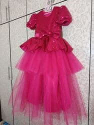 национальная платья для девочек: Детское платье, цвет - Розовый, Новый — 5