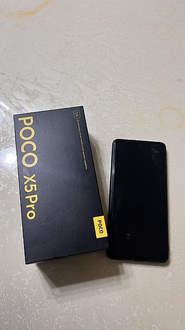 Poco X5 Pro 5G, Б/у, 256 ГБ, цвет - Черный, 2 SIM at lalafo.kg Poco X5 Pro 5G, Б/у, 256 ГБ, цвет - Черный, 2 SIM