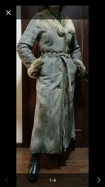 мужской пуховик м размер: Дубленка длинная, очень теплая!!!, красивая. Натуралка!!! На наш 46 — 4