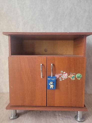 Тумба и подставка для телевизора, Напольная, ЛДСП, цвет - Коричневый