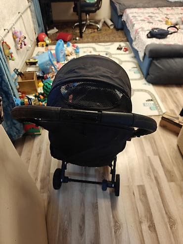 деткие коляски: Коляска, Другой бренд, цвет - Черный, Б/у, Платная доставка — 4
