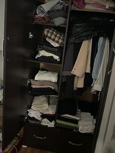 Офис эмереги: Шифоньерлер, кийидер үчүн шкафтар, Түз, ЛДСП — 2