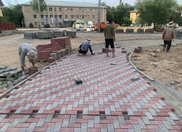 столешницы из дерева на заказ: Брусчатка кирпич, Для парковки, Бетонная, Прессованная, Новый, Гарантия, Бесплатный выезд, Укладка — 1