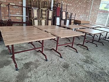 Стол для кафе, Прямоугольный, цвет - Коричневый