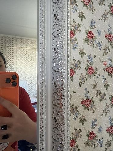 Часы для дома: Зеркало настенное в декоративной раме - Форма: прямоугольное — 3