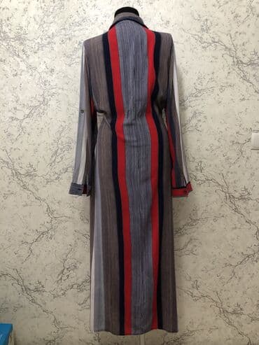 спортивные платья больших размеров: Штапельное платье -халат . Длина - макси . Размер 48-50 . Состояние — 2