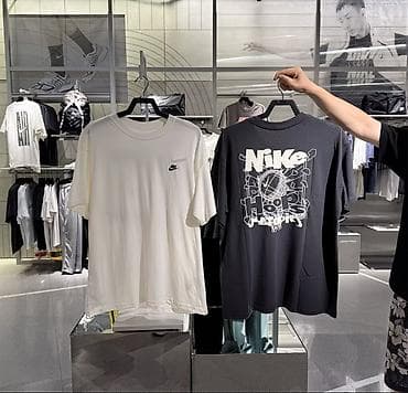 Эркектердин футболкасы, L, Nike, Жаңы, түсү - Кара, Акылуу жеткирүү — 1