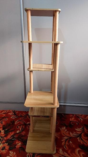 столик с полками: Тележка-органайзер на колесах, Новый, Дерево, Самовывоз — 4