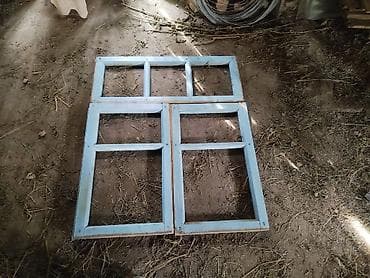 птицы бишкек: Готовое деревянное окно, Декоративные особенности: Декоративный переплет, Б/у, Без рассрочки — 1