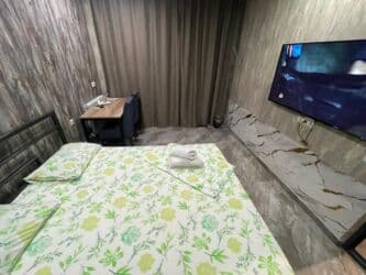 дом ала тоо3: 1 комната, Душевая кабина, Постельное белье, Кондиционер — 3