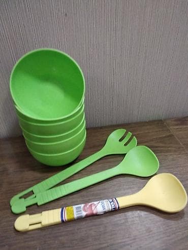 Туристический набор. пластмасса. Турция кесушек 6 штук. цена350 сом