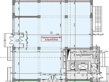 кок джар ж м: Кеңселерди сатуу 254 м², Ремонтсуз, Эмерексиз, Көп кабаттуу имарат, 1 кабат — 1