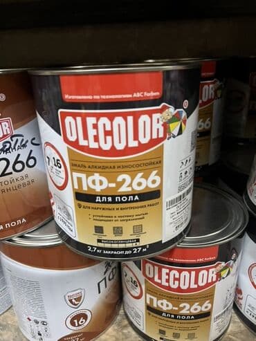 краска половая: Эмаль алкидная износостойкая Olecolor ПФ-266 предназначена для — 1