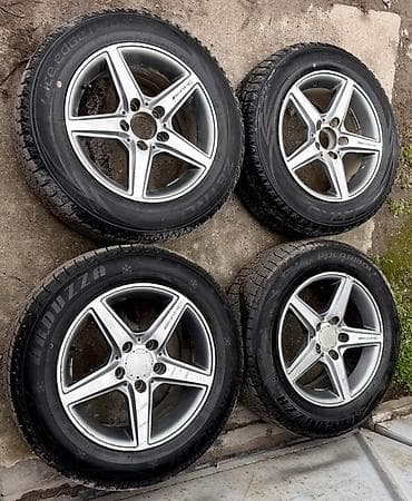 Колеса в сборе 195 / 65 / R 15, Зима, Б/у, Комплект, Легковые, Литые, отверстий - 5