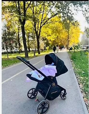 ining: Прогулочная коляска INING BABY, черная - Универсальная коляска с — 1