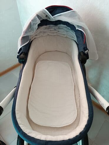 прогулочные коляски cam: Коляска, цвет - Голубой, Б/у — 12