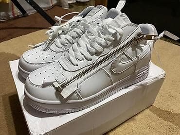 tech flece: Кроссовки Nike Air Force 1 с асимметричной молнией - Модель: низкие — 1