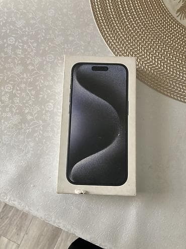 Техника и электроника: IPhone 15 Pro, 128 ГБ, цвет Blue Titanium (модель A3104) Каробка от 15 — 1