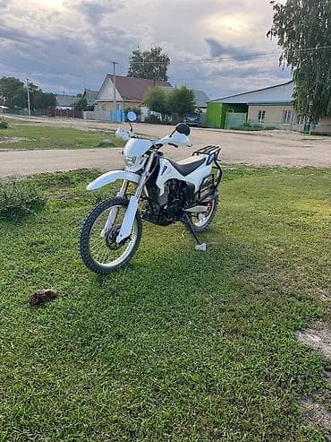 муравей мотосикл: Эндуро/двухподвесный мотоцикл класса dual-sport, белый цвет. Основные — 6