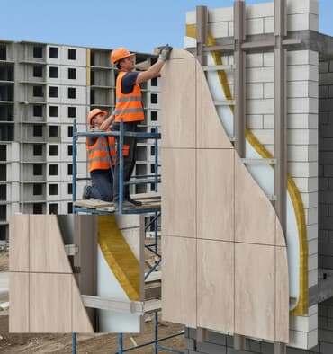 аквариум с рыбами: Утепление фасада | Керамогранит | Минеральная вата Больше 6 лет опыта — 1