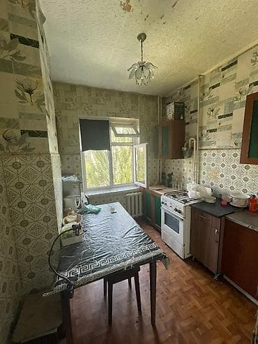 Квартиры: 3 комнаты, 62 м², Аламедин-1 мкр 105 серия, 4 этаж, Требуется ремонт — 6