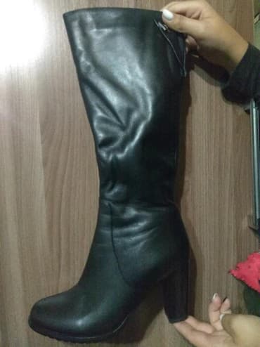 сапоги зимние женские натуральная кожа натуральный мех распродажа: Продаю сапоги зима, натуральный мех и кожа, фирма Leinidina — 1