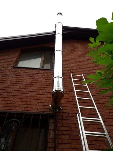 финский котел: Дымоходы для газовых и угольных котлов нержавеющая сталь утеплённые — 3