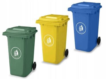 мусорный контейнер: ️♻️Контейнер для мусора с крышкой и колесиками! Изготовлен из — 2