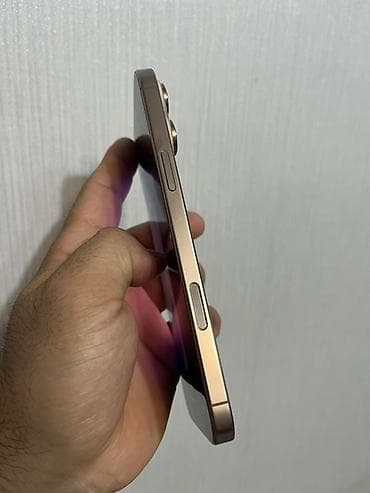 IPhone 16 Pro Max, Б/у, 256 ГБ, Natural Titanium, Кабель, 87 % — 4