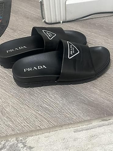 рубин бишкек: Мужские сандалии, 41, Prada, Новый, цвет - Черный — 1
