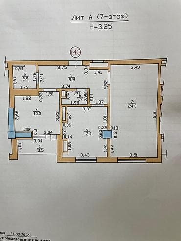 seller: 2 комнаты, 64 м², Орто-Сай с. Элитка, 7 этаж, Евроремонт — 10