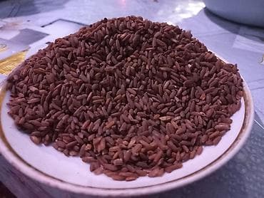Красный нешлифованный рис - Цельнозерновой красный рис с насыщенным