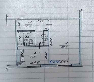 меняю с моей доплатой: 1 комната, 35 м², 105 серия, 1 этаж, Евроремонт — 8