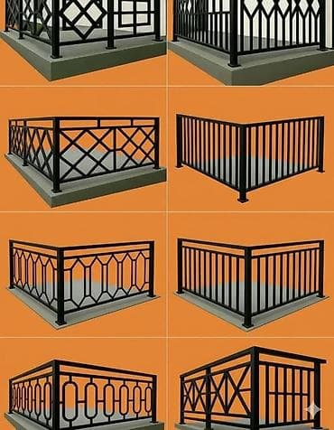 на балкон: Готовые перила, Материал: Металл, Для балкона, Новый — 4