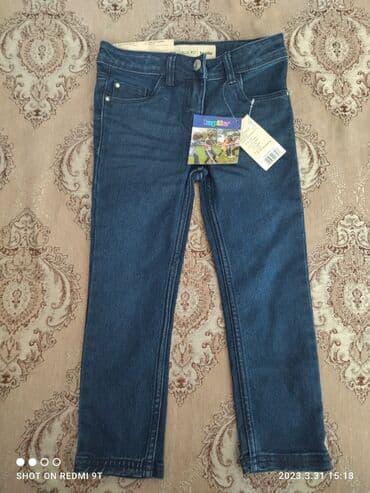 зелёный пиджак: Джинсы и брюки, цвет - Синий, Новый — 4