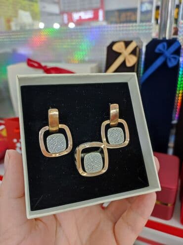 свадебное платье для высокой невесты: Набор украшений, Проба 925, Женские, Новый — 1